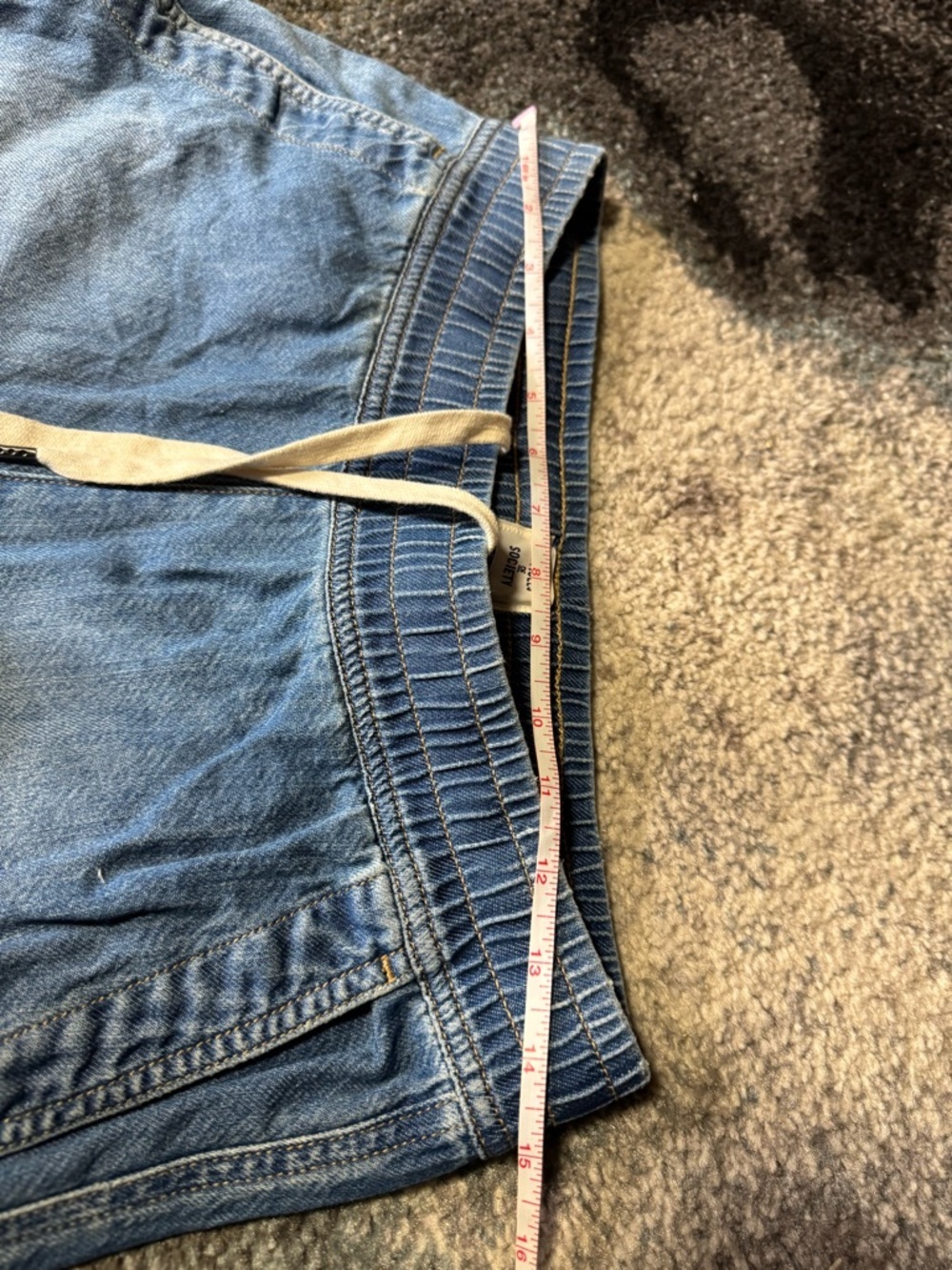 Articles Of Society Light Blue Denim Cargo Joggers - size 26 - Picture 4 of 6